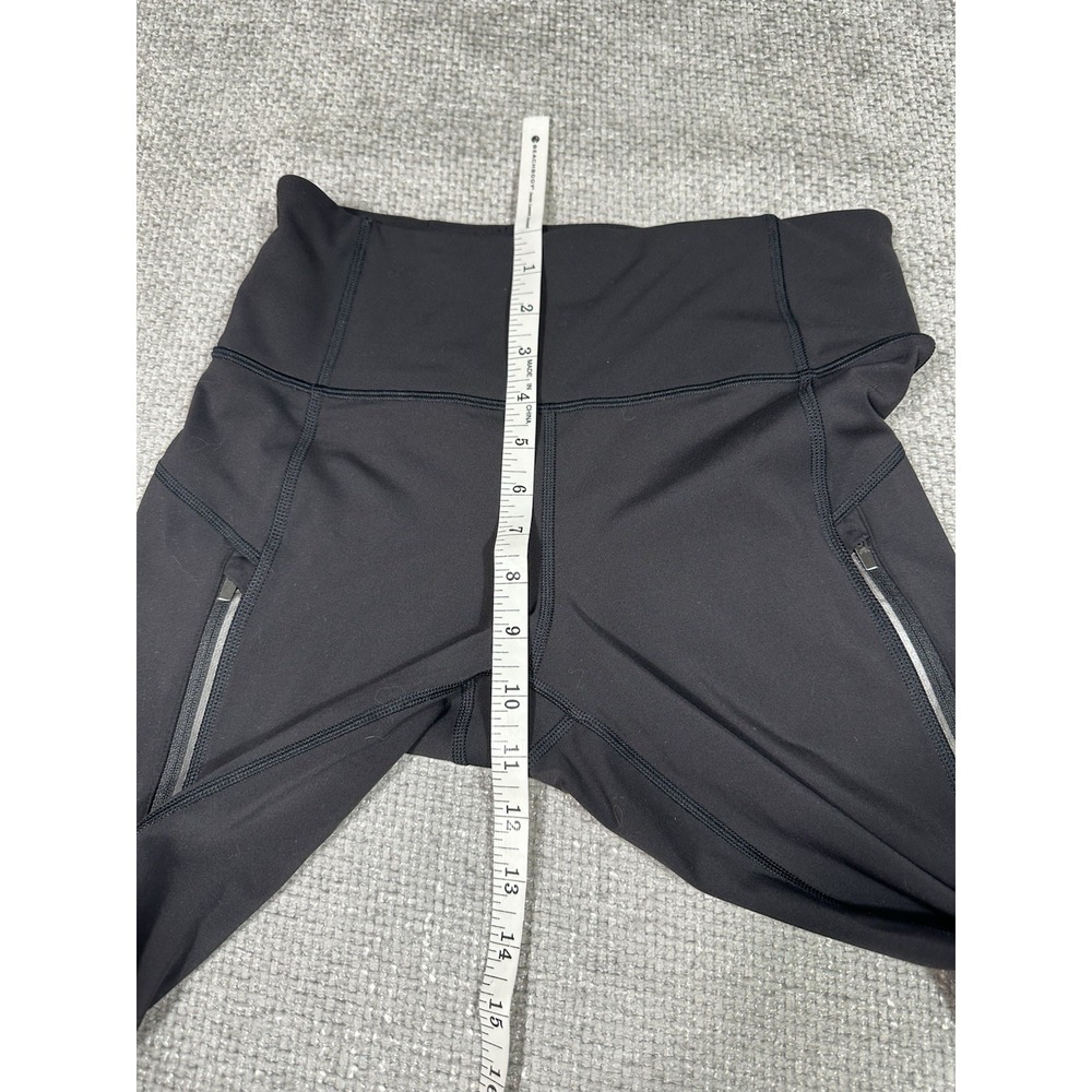 Athleta Rainier Tight Leggings Womens Medium Tall Black Active Run Yoga Train - Picture 4 of 11